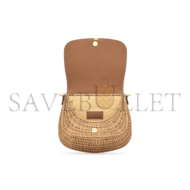 YSL MINI VOLTAIRE TOP HANDLE BAG IN OSIER 838062GF03J2080 (23*21*9cm)